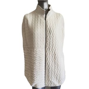 280. TIBI Cocoon Off White Sweater Size Small